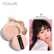 Phấn phủ FOCALLURE 3 màu sắc tùy chọn trang điểm nền thời trang 7g