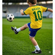 Kids' Brazil Outfit - Brazil T-shirt + Brazil Shorts