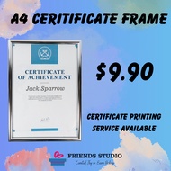 A4 Size Certificate Frame Silver