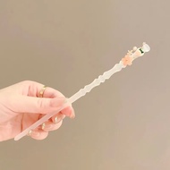 Hairpin New Chinese Style Temperament Elegant Bamboo Flower hairpin Female 2023 Azure Frozen Cool Fe
