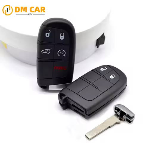Remote keyless fob blank housing SIP22 for Jeep Compass smart car key case cover shell M3N-40821302