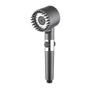 Shower Head High Pressure Set Big Rainfall 4 in 1 Shower Head One-Key Stop Water Massage with Filter 3 Modes花洒