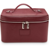 ETOILE-Dressing Table Box-Fashion Travel Cosmetic Bag Storage Bag, with Partition, Wine Red, Zipper 