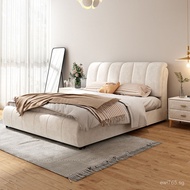 Fabric Bed Double Bed Master Bedroom Style Tech Fabric Bed Internet Celebrity Bed Light Luxury Nordi