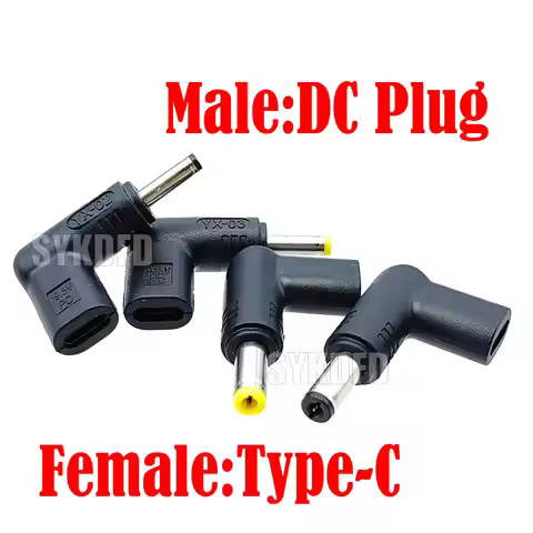 USB C PD to DC Power Connector Universal 19.5V Type C to DC Jack Plug Charging Adapter Converter for