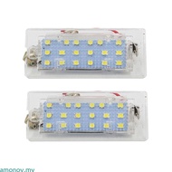 amonoy 2Pcs 12V Auto Light White Led Number License Plate Light for E53 E83 X5 X3