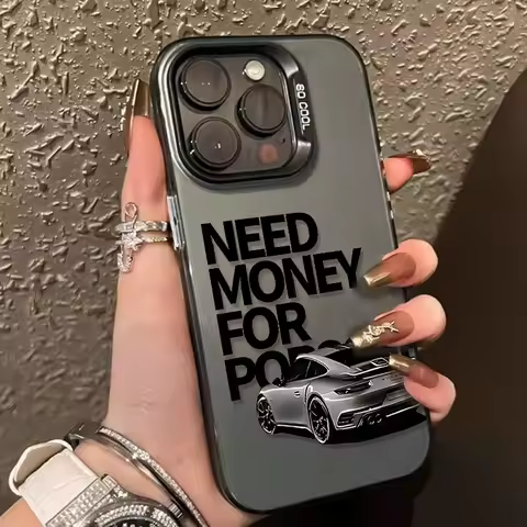 Creative Design "Need Money to Buy a Car" Phone Case For iPhone 17 Pro Max 16 15 14 13 12 11 XS X XR