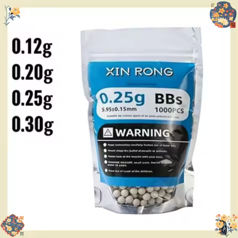 2026 1000 Rounds High Quality 5.95mm Airsoft BBs 0.2g Strike Ball for Air Gun