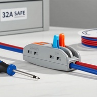 Wire Connector Terminal Wire Terminal Connector Splice Quick Push Type Butt Splice 2 in 2 Out 2P