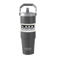 LASA 304 Stainless Steel Handheld Vacuum Tumbler With Straw Handle (900ml)