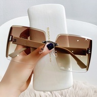 Women's Fashion Rimless Sunglasses UV Protection Sun Shades