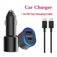 60W Samsung USB Type C Car Charger PD Super Charging Galaxy S25 S24 S23 S22 Ultra A55 A54 A35 45W/15