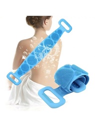 矽膠全身背部擦洗去角質刷,深層清潔,按摩去角質,適用於沐浴,雙面,啞光質地