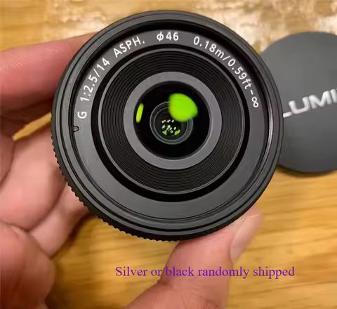 Silver Or black For Lumix G 14MM F/2.5 ASPH Lens Unit For Panasonic GF6 GM5 GF8 GF7 GM1 GH4 GX85 DMC
