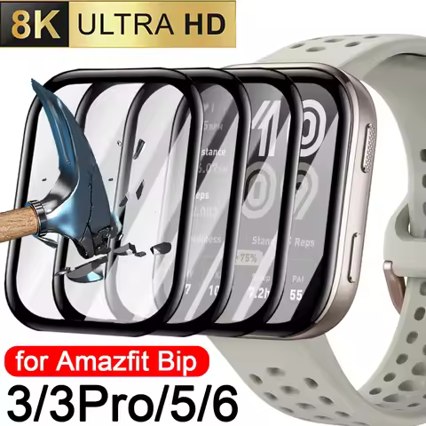 10-1Pcs Protective Film for Amazfit Bip 6 Flexible 3D Curved Screen Protector for Huami Amazfit Bip6
