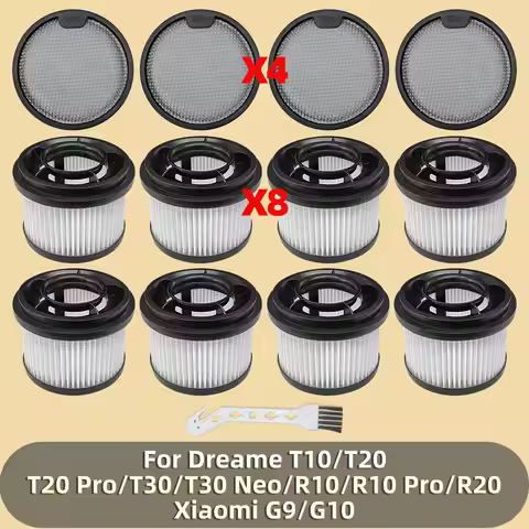 Pre Post Filter Fit For Dreame T10 / T20 / T20 Pro / T30 / T30 Neo / R10 / R10 Pro / R20, Xiaomi G9