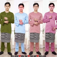 Baju melayu teluk belanga klasik tradisional ada pesak baju melayu