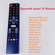 Skyworth Coocaa Smart TV Remote Coocaa Design E380i Series, E390i Series, E510S Series, E69 Series, E790 Series, E360 Series, G6 Series, E3300 Series, E391 Series)
