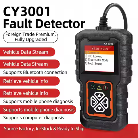 CY3001 Car OBD2 Scanner Diagnostic Tool Code Reader Car Voltage Tester Engine Fault Code Scanner Cha