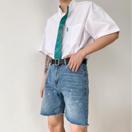 [QUALITY PRODUCT] Jeans Shorts with Polka Dot Pattern
