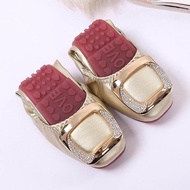 7TFashion Rhinestone Flat Shoes Lady Casual Soft Bottom Footwear Womens Leather Ballet Shoes