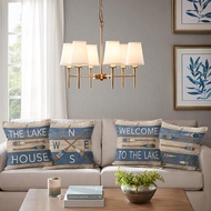 Lake House Decor Pillow Covers, Lake House Gifts, 18x18 Pillow Cover Set of 4, Lake Pillows Lake Dec