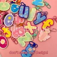 GANTUNGAN INITIAL KEYCHAIN ALPHABET LETTERS KEYCHAIN LETTER KEYCHAIN/