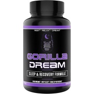 Gorilla Mind Dream Sleep Supplement (120 Capsules) - Nootropic Infused Comprehensive Sleep & Recover