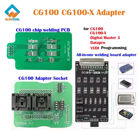 CG100X CG100 Programmer Adapter Chip Welding Board Digital Master Dataprog Welding Wire Car Meter Ad