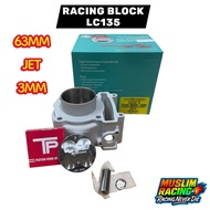LC135 CYLINDER BLOCK RACING PISTON 63MM JET 3MM GEN 3 HI POWER SET
