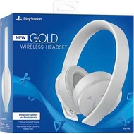 ( NEW ) Sony PlayStation Gold Wireless Headset (White) ( PS3/PS4/PC/MAC/Switch )