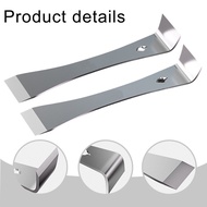 <ARBES> Clearance sale 2PC Stainless Steel Pry Bar Scraper Tool set Flat Pry Nail Puller Carpentry T