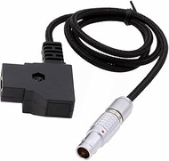 HangTon Flexible Woven D-tap P-tap to 0B 2 Pin Male Power Cable for Teradek Bolt Bond, Transvideo Sm