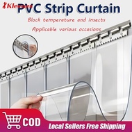 6pcs Kumapal na nga PVC Strip Curtain Door Cold Storage/Chiller/Freezer Room 2M x 45CM Kurtina ng pi