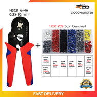 Tubular Terminal Crimping Tool Mini Electricians Pliers Hand Tools HSC8 6-4 0.06-10㎜² High Precision