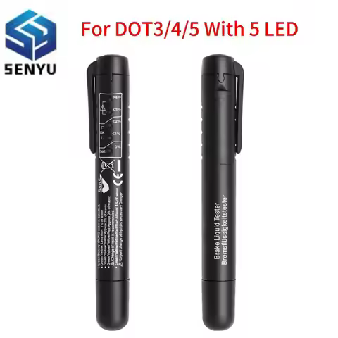 MINI Brake Fluid Tester Pen Automotive Universal Detector DOT3/DOT4/DOT5 Testing 5 LED Brake Fluid T