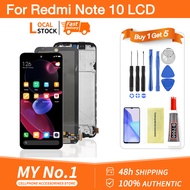 For Redmi Note 10 4G / 10S TFT LCD Display Touch Screen Digitizer Assesmbly Replacement with Frame