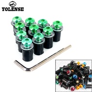 For Kawasaki Z650 Z750 Z800 Z900 Z1000 Z1000SX Z900RS Motorcycle Windshield Bolts Screw Nut Fastener