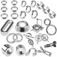 Metal Stainless Steel Bearing Exercise Ring Male Penis Foreskin Resistance Ring Adult Sex Toy Penis Ring Wear-resistant Metal Cock Ring
