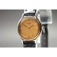 Vtg 1995 [Exc+5] SEIKO Credor 4J81-0A60 18K Gold Bezel Quartz Ladies Watch JAPAN