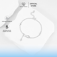 925 Silver Bracelet Blue Peach LT Safety Pins V1 VN - White LT926