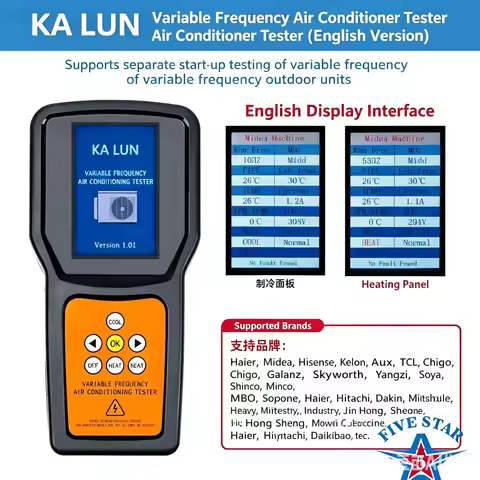 Universal AC Diagnostic Tool for Inverter Air Conditioners Compatible with Daikin HVAC Fault Detecto