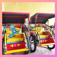 DISKON Becak Mini Anak Mainan TERBAIK