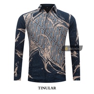 KEMEJA Original Batik Shirt With TINULAR Motif, Men's Batik Shirt For Men, Slimfit, Full Layer, Long Sleeve