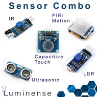 Sensor Combo / HC-SR501 PIR motion sensor / HC-SR04 Ultrasonic Sensor / LDR Light Dependant Sensor /