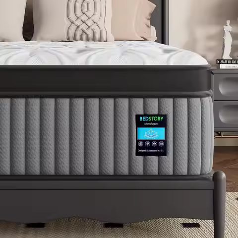 12 Inch Extra Firm Full Mattress, 7-Zone Hybrid Mattress with Extra Lumbar & Hip Support - Deep Slee