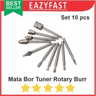 MATA Drill Bit Tuner Bit Die Grinder Engraver Rotary Burr Tungsten Set 10