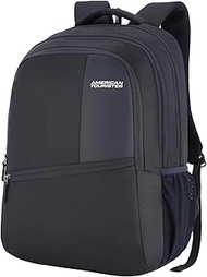 American Tourister Valex 28 Ltrs Large Laptop Backpack with Bottle Pocket and Front Organizer- Blue, BLUE, M, laptop bags