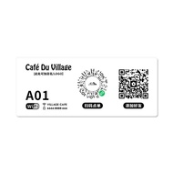 Restaurant Acrylic Scan Code Order Table Stickers Hotel B & B wifi Unique Customized Business Card B