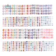 100lembar Stiker Washi Dots Stiker Scrapbook Stiker Perekat Hias Warna